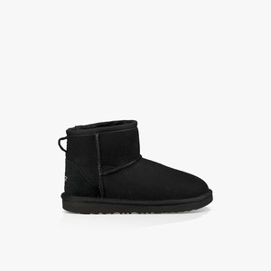 Ugg Classic II Mini Kids Classic Boots Black (9372JYQNZ)